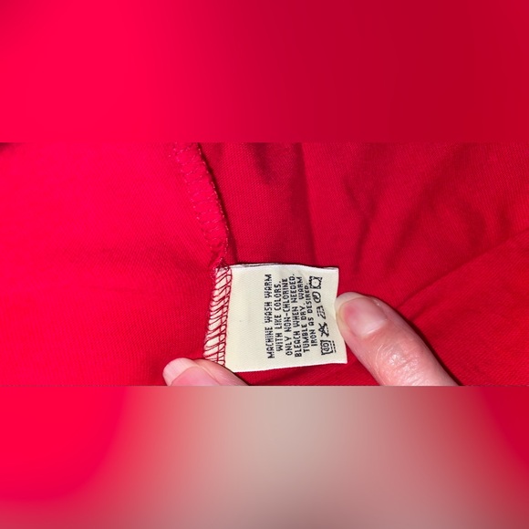 NWT Vintage Eddie Bauer Short Sleeve Basic Crew Tee Size Men’s Large Crimson Red - Picture 3 of 7